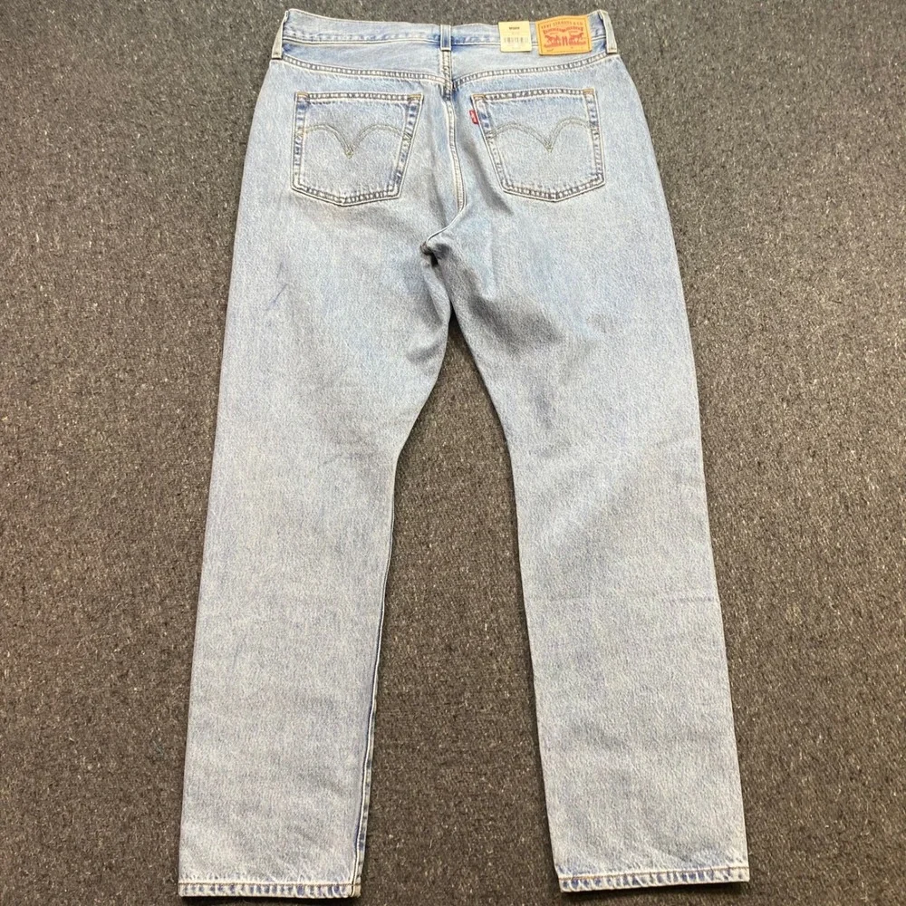 Levi 501 Original Jeans Sz 32 Mens Blue Grunge Distressed Straight Leg Pants